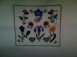 Cross stitch square for Jessica R's quilt