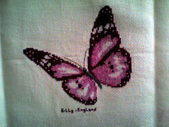 Cross stitch square for Jessica R's quilt