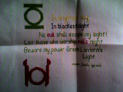 Cross stitch square for Vinny B's quilt