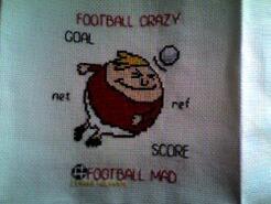 Cross stitch square for Noah M's quilt