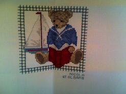 Cross stitch square for Bobby W's quilt