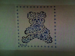 Cross stitch square for Bobby W's quilt