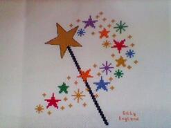 Cross stitch square for Lana B's quilt