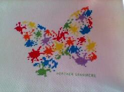 Cross stitch square for Paige's quilt