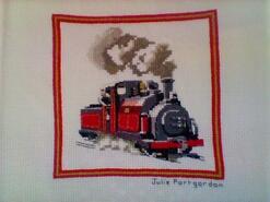 Cross stitch square for Isaac K's quilt
