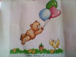 Cross stitch square for Leyton E's quilt