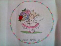 Cross stitch square for Abigail S's quilt