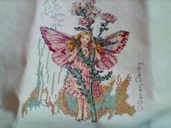 Cross stitch square for Abigail S's quilt