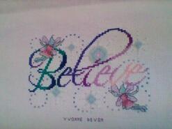 Cross stitch square for Abigail S's quilt