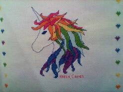 Cross stitch square for Elsie N's quilt