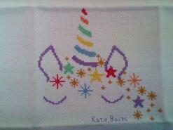 Cross stitch square for Elsie N's quilt