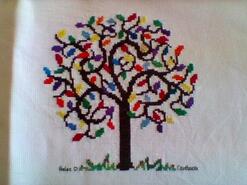 Cross stitch square for Iris C's quilt