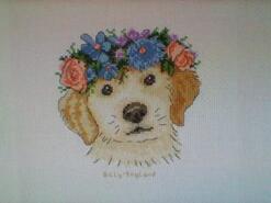 Cross stitch square for Ella-Lee's quilt
