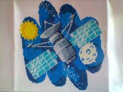 Cross stitch square for Kerim P's quilt