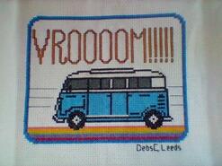 Cross stitch square for Asher H's quilt