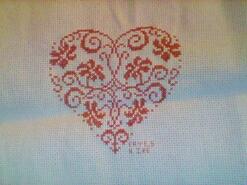 Cross stitch square for Scarlett H's quilt