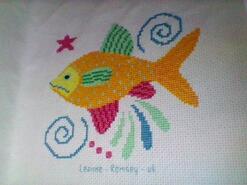 Cross stitch square for Tyler R's quilt