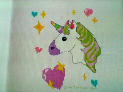 Cross stitch square for Lana B's quilt
