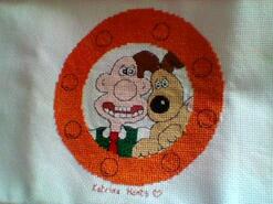 Cross stitch square for Frankie's quilt