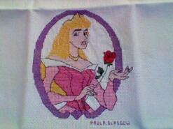 Cross stitch square for Paige R's quilt