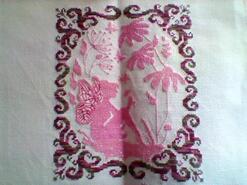 Cross stitch square for Lana B's quilt