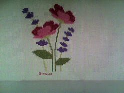 Cross stitch square for Daisy F's quilt