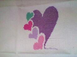 Cross stitch square for Akira K's quilt