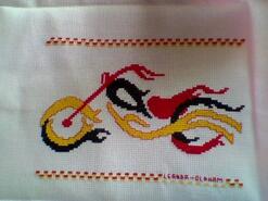 Cross stitch square for Joshua D's quilt