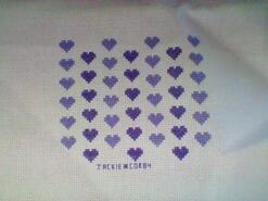Cross stitch square for Ella-Mae's quilt