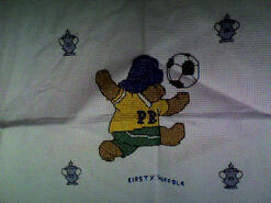 Cross stitch square for Bradley J's quilt
