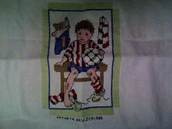 Cross stitch square for Bradley J's quilt