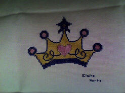 Cross stitch square for Cait D's quilt