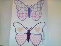 Cross stitch square for Maisie's quilt