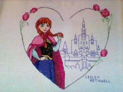 Cross stitch square for Autumn-Lily's quilt
