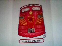 Cross stitch square for Massine K's quilt