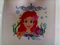 Cross stitch square for Isabella's quilt