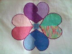 Cross stitch square for Hope's quilt