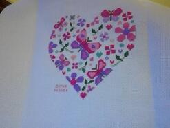 Cross stitch square for Ella-Mae's quilt