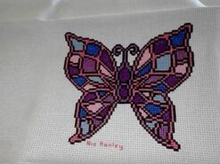 Cross stitch square for Maisie's quilt