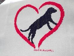Cross stitch square for Ella-Mae's quilt