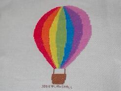 Cross stitch square for AJ's quilt
