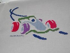 Cross stitch square for Mason W's quilt
