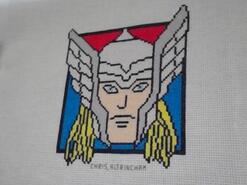 Cross stitch square for Riley M's quilt