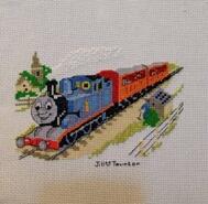 Cross stitch square for Riley J's quilt