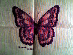 Cross stitch square for Ava M's quilt