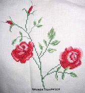 Cross stitch square for Rose P's quilt