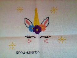 Cross stitch square for Olivia G's quilt