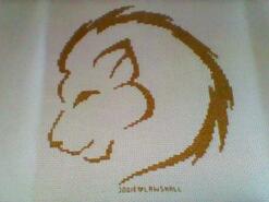 Cross stitch square for Harry P's quilt