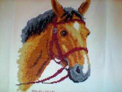 Cross stitch square for Leoni D's quilt