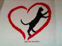 Cross stitch square for Josie-Mae J's quilt
